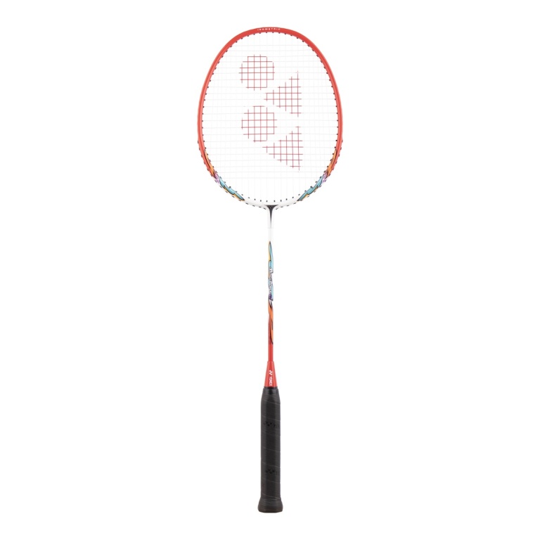 Yonex rakieta do badmintona Muscle Power 2 (rekreacja/sport szkolny) biało/czerwona - naciągnięta -